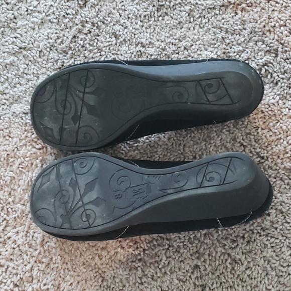 Victoria Spencer Brushed Leather 1.75" Wedge Slip On Loafers - Picture 7 of 8